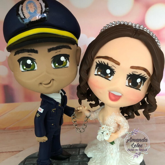 Noivinhos Chibi Policial algemado