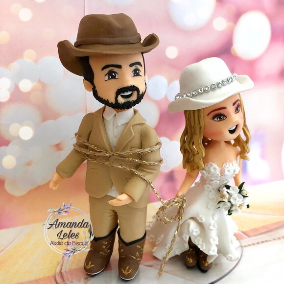 Noivinhos de Biscuit Cowboys sonho