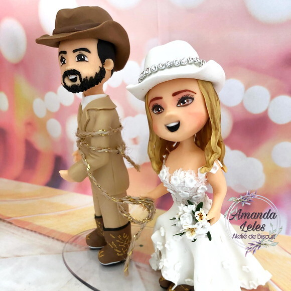 Noivinhos de Biscuit Cowboys sonho