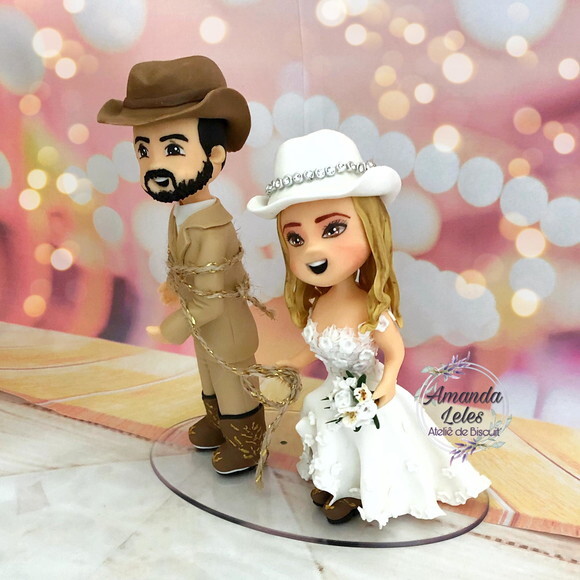 Noivinhos de Biscuit Cowboys sonho