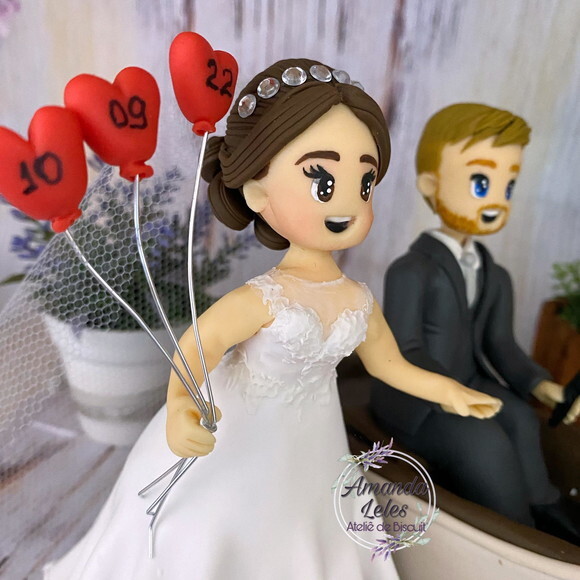 Noivinhos Fofinhos com Barco