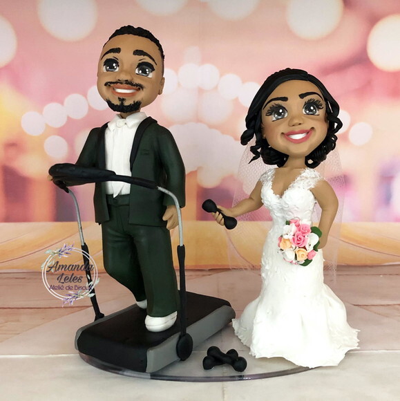 Noivinhos Sweet Com Esteira e pesos academia