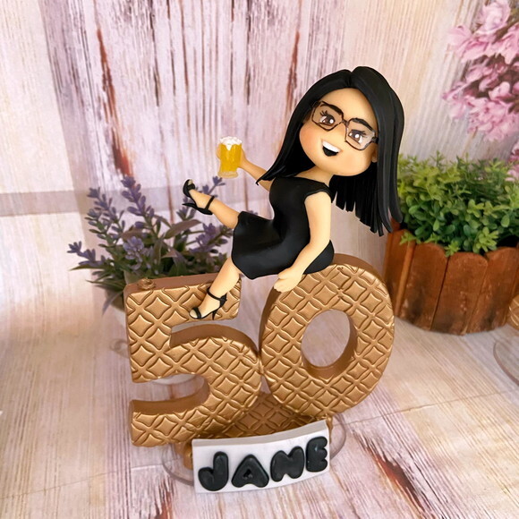 Vela 50 Anos Topo de Bolo Biscuit
