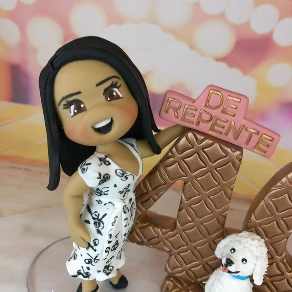 Vela de Repente 40 com Cachorrinho