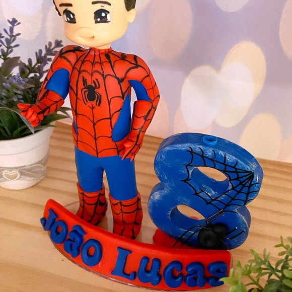 Vela Homem Aranha Personalizada
