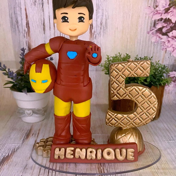 Vela Homem de Ferro Personalizada