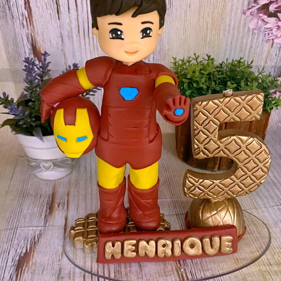 Vela Homem de Ferro Personalizada