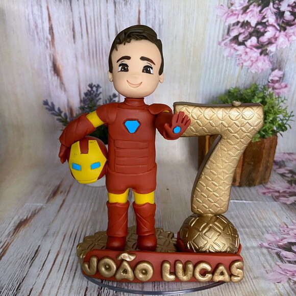Vela Homem de Ferro Personalizada