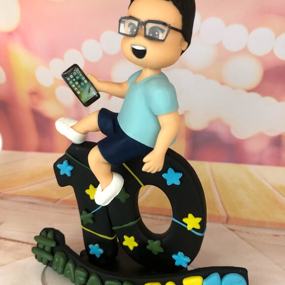 Vela Personalizada Azul