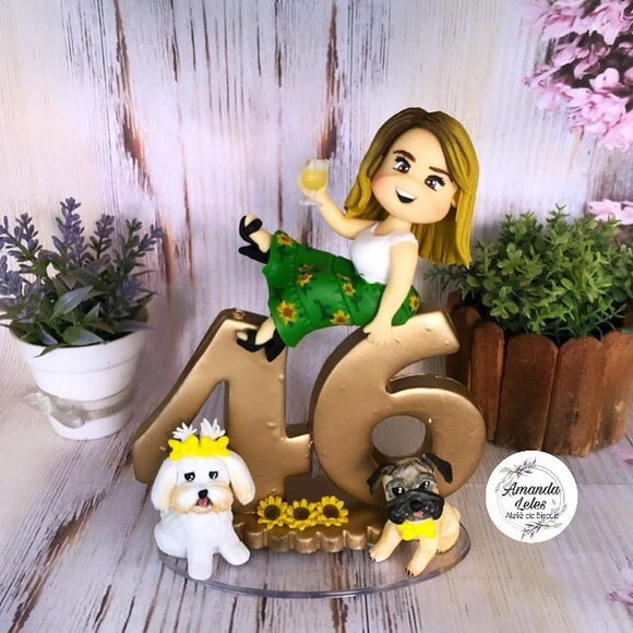 Vela Personalizada com Cachorros