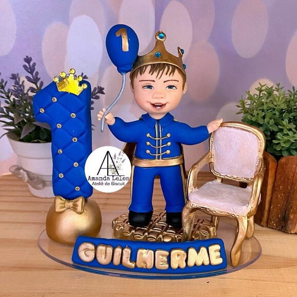 Vela Topo de Bolo Príncipe