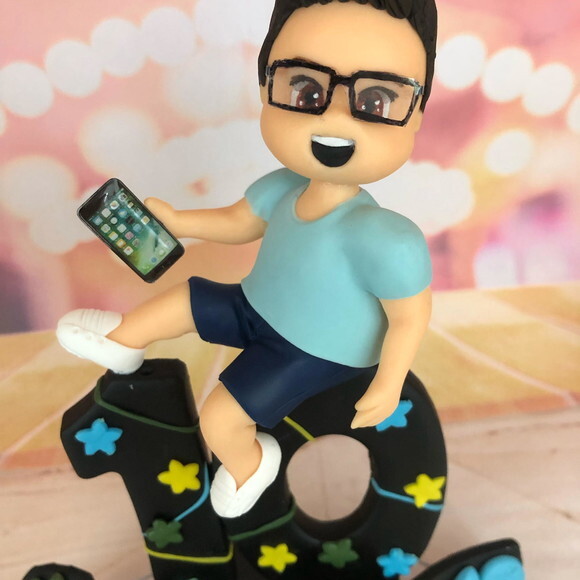 Vela Personalizada Azul