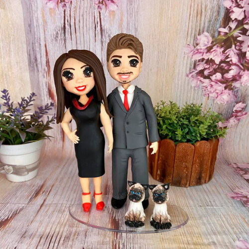 Casal Personalizado Sweet com Pet