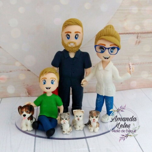 Família Fofinho com Filho e Pets
