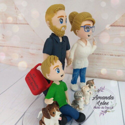 Família Fofinho com Filho e Pets