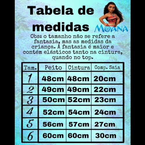 Fantasia Moana Infantil com Coroa de Flores
