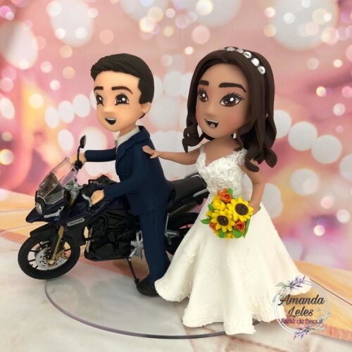 Noivinhos com Moto