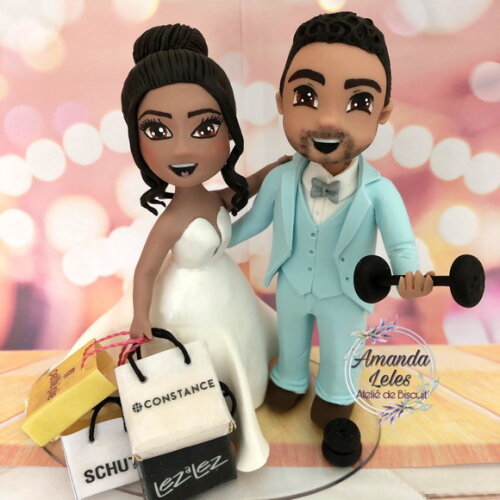 Noivinhos Com Sacola Compras