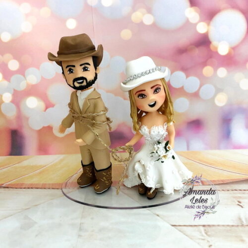 Noivinhos de Biscuit Cowboys sonho