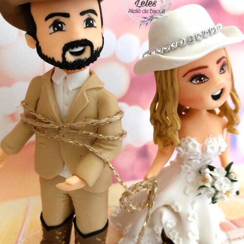 Noivinhos de Biscuit Cowboys sonho