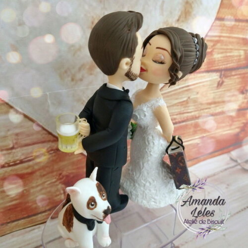 Noivinhos se beijando