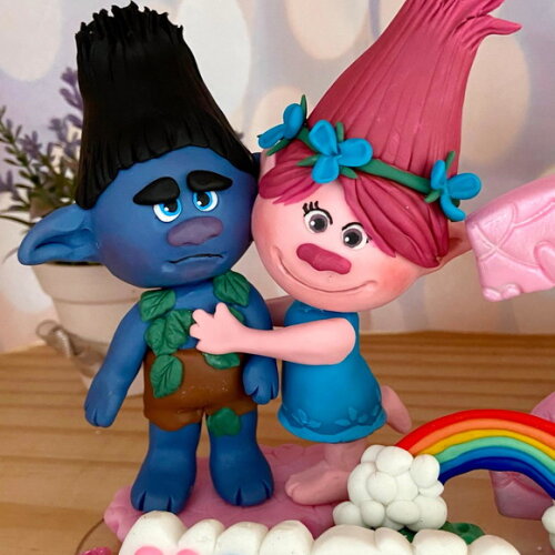 Topo de Bolo Trolls