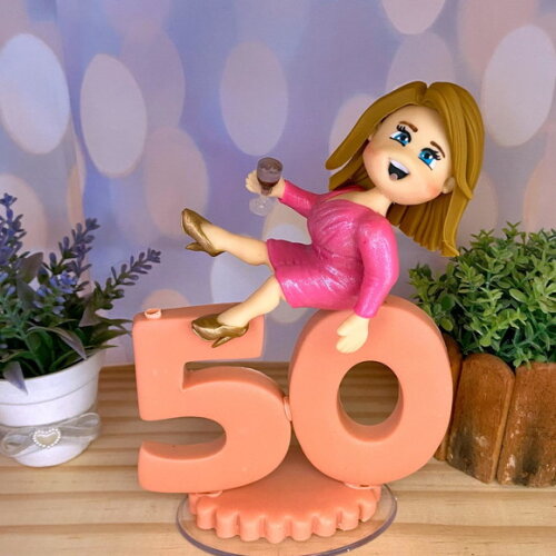 Vela 50 Anos Rosa