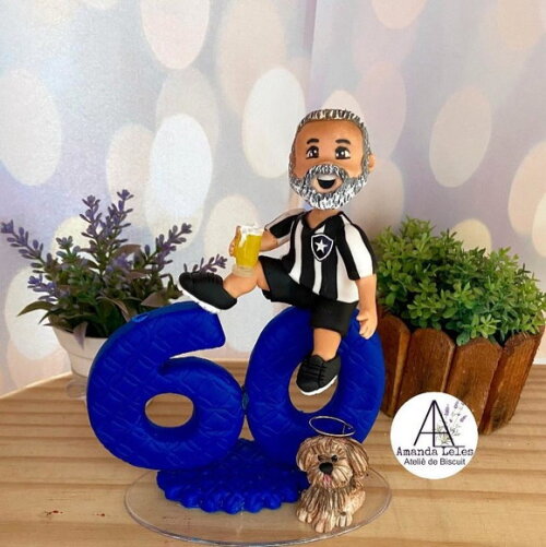 Vela 60 Anos Torcedor com Cachorro