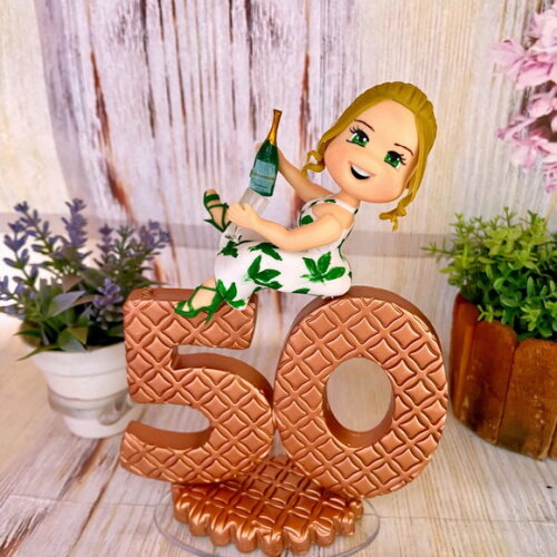 Vela Biscuit 59 Anos Personalizada
