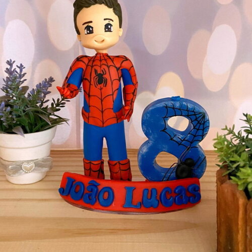 Vela Homem Aranha Personalizada