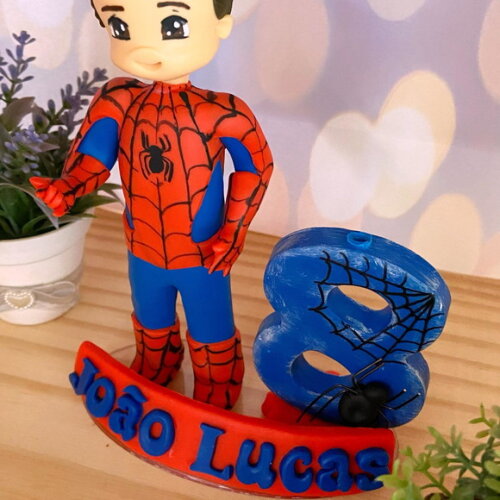 Vela Homem Aranha Personalizada
