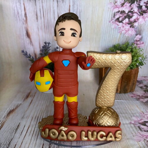 Vela Homem de Ferro Personalizada