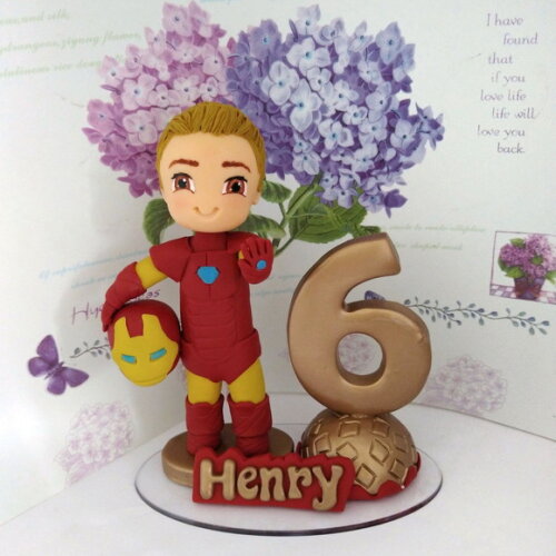 Vela Homem de Ferro Personalizada