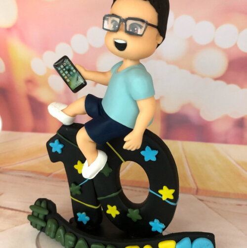 Vela Personalizada Azul