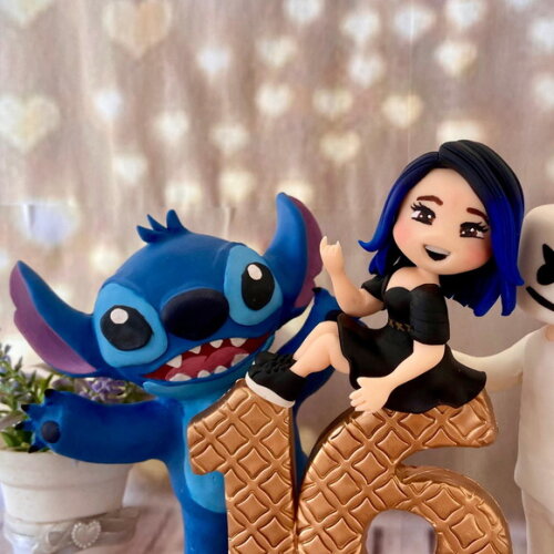 Vela Topo de Bolo Debutante Dj