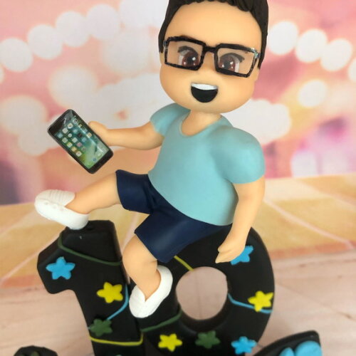 Vela Personalizada Azul