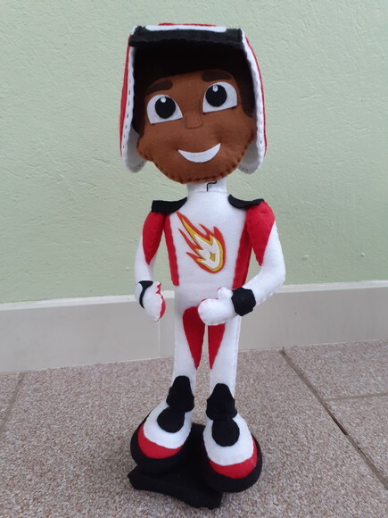 Aj de Blaze Monster Machine em Feltro