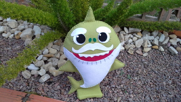 Baby Shark e Família em Feltro
