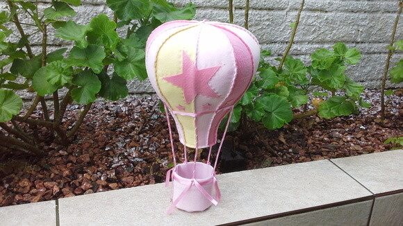 Balão em cores suaves