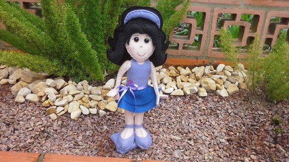 Boneca Emma de Lego Friends de Feltro
