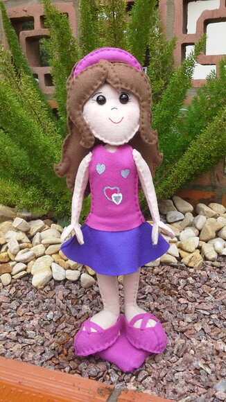 Boneca Olívia de Lego Friends de Feltro
