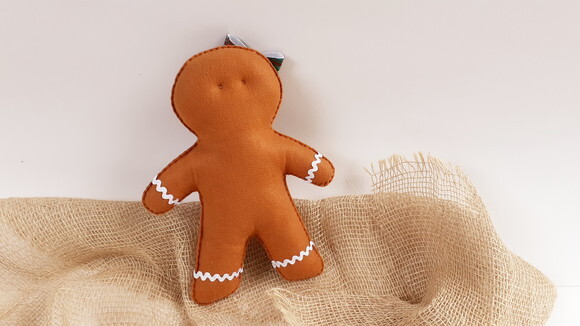 Boneco Gingerbread de Feltro