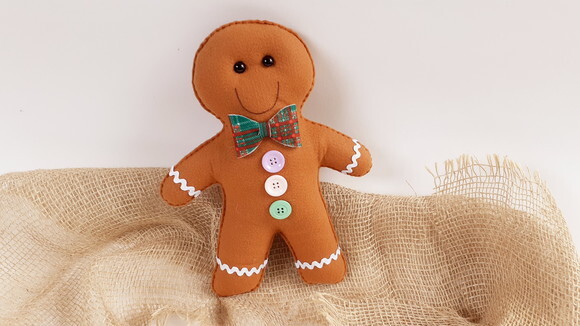 Boneco Gingerbread de Feltro
