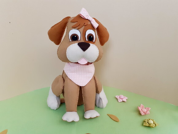 Cachorrinha Mel em Feltro