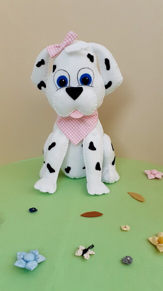 Cachorrinha Dálmata em Feltro