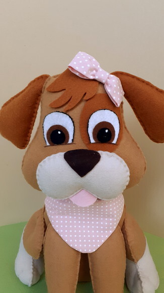 Cachorrinha Mel em Feltro