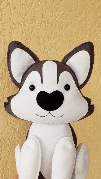 Cachorrinho Husky em Feltro