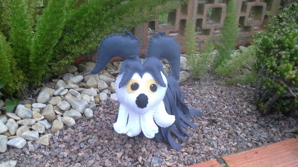 Cachorro Lobinho de Vampirina em feltro