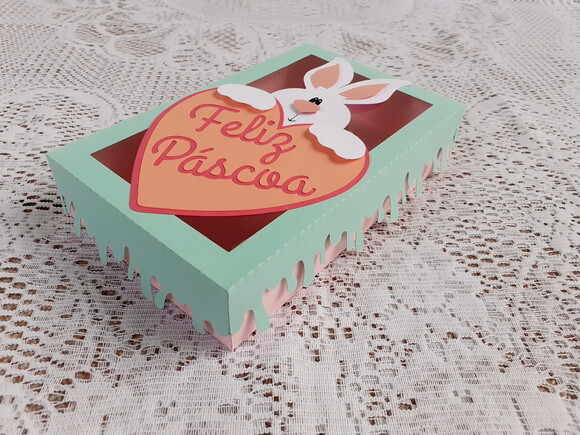 Caixa Feliz Páscoa para Bombons