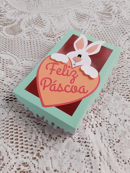 Caixa Feliz Páscoa para Bombons